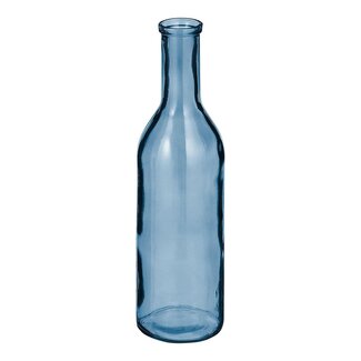 Mica Decorations Rioja Flaschenvase aus Glas - Hellblau