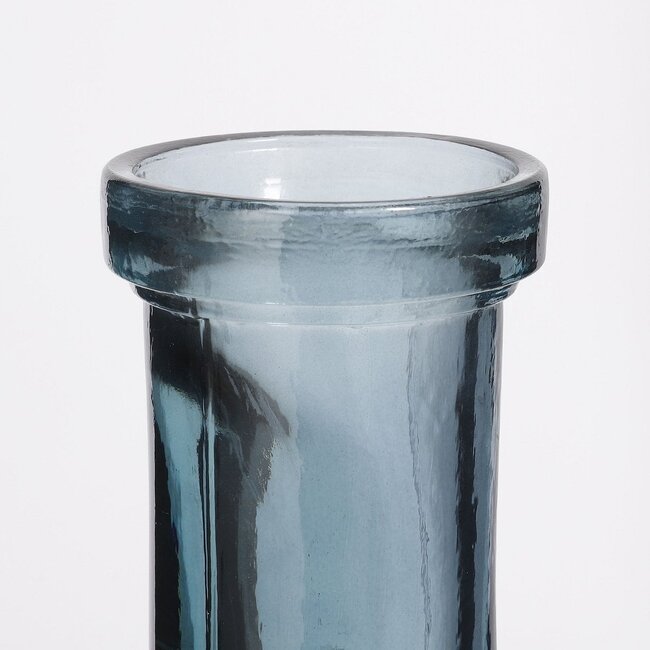 Mica Decorations Rioja Glass Bottle Vase - Light Blue