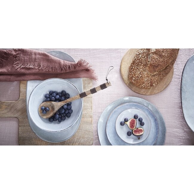 Mica Decorations Tabo Ceramic Dinnerware Set - Grey - 16-Piece Set