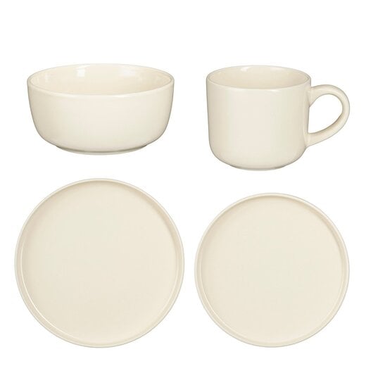 Mica Decorations Serviesset – Gebroken wit – Aardewerk – 16-delig