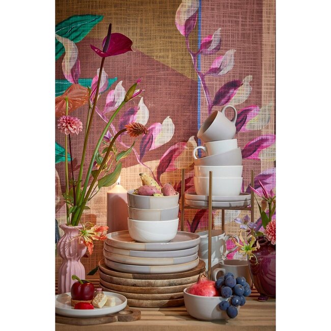 Servies set Gebroken wit 16Aardewerk