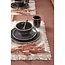 Mica Decorations Tabo Ceramic Dinnerware Set - Black - 16-Piece Set