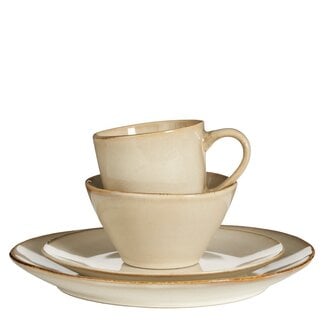 Mica Decorations Racco Geschirrset aus Steinzeug - Beige - 16-teilig
