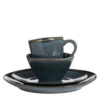 Mica Decorations Servies set Grijs 16Steen