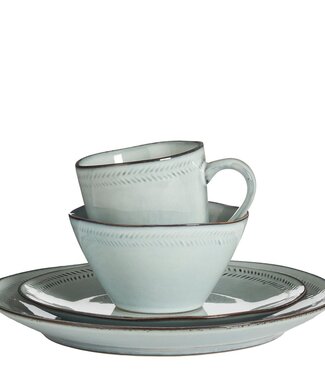 Mica Decorations Servies set Grijs 16Steen