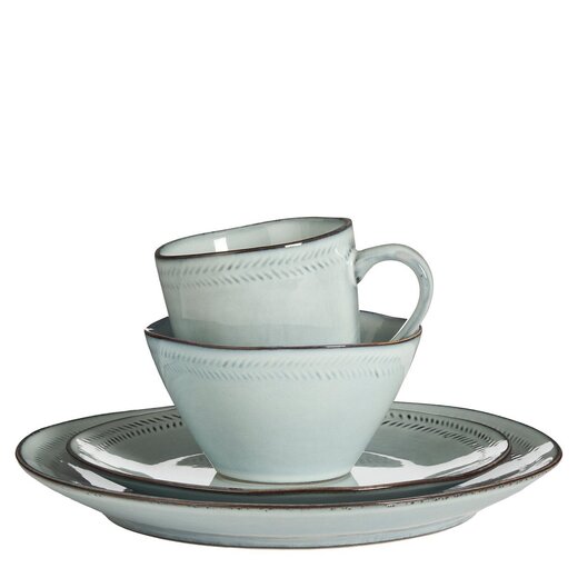Mica Decorations Serviesset – Grijs – Steen – 16-delig