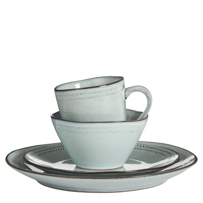 Servies set Grijs 16Steen