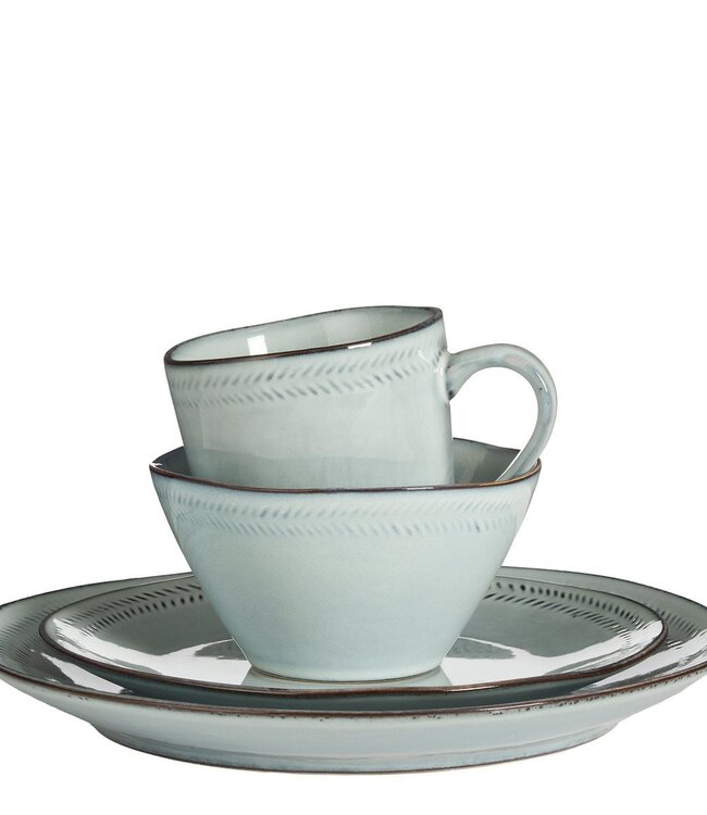 Servies set Grijs 16Steen