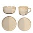 Mica Decorations Ozzu Earthenware Dinnerware Set - Grey - 16-Piece Set