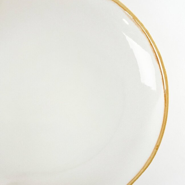 Mica Decorations Tabo Ceramic Dinner Plate - White