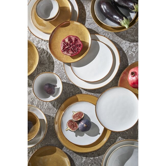 Mica Decorations Tabo Ceramic Dinner Plate - White