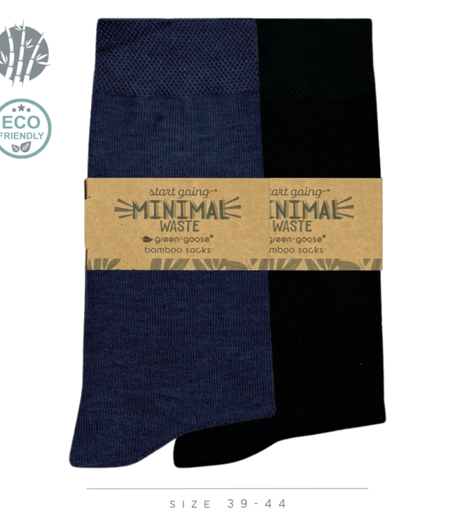 green-goose Bamboe Heren Sokken | 4 Paar | Mixed | 39-44