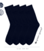 green-goose Bamboe Herensokken - 4 Paar - Zwart - Maat 39-44 - 85% Bamboe