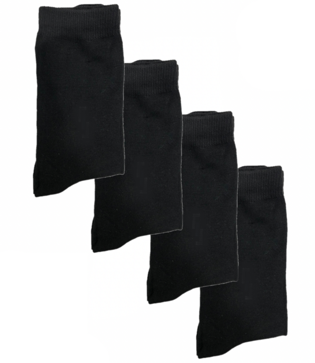 green-goose Bamboe Herensokken - 4 Paar - Zwart - Maat 39-44 - 85% Bamboe