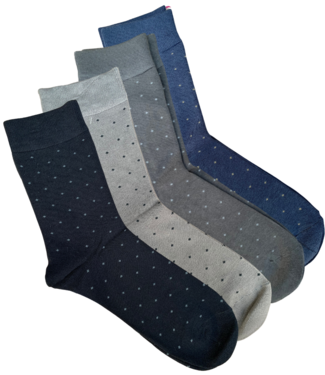 Green Goose Bamboe Herensokken - 4 Paar - Stippen - 85% Bamboe