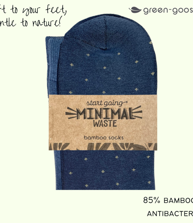 green-goose Bamboe Herensokken - 4 Paar - Stippen - 85% Bamboe