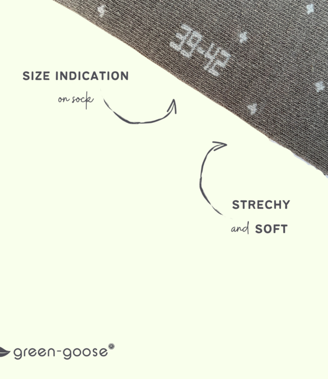 green-goose Bamboe Herensokken - 4 Paar - Stippen - 85% Bamboe