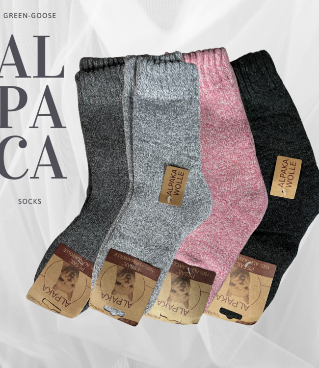 green-goose Alpaca Damessokken - 1 Paar - 95%