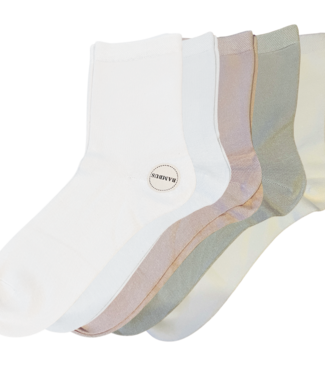green-goose Bamboe Dames Sokken - Pastel - 5 Paar - 95%
