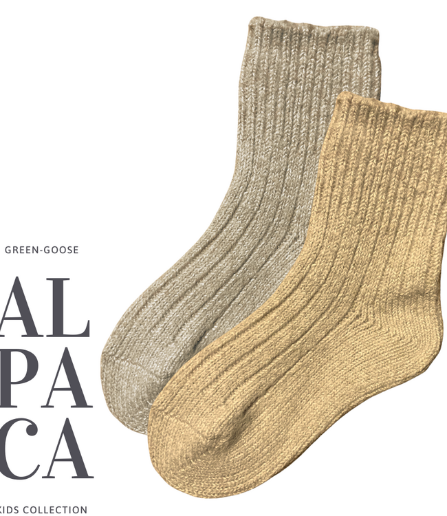 green-goose Alpaca Sokken voor Kinderen - 1 Paar - 85%