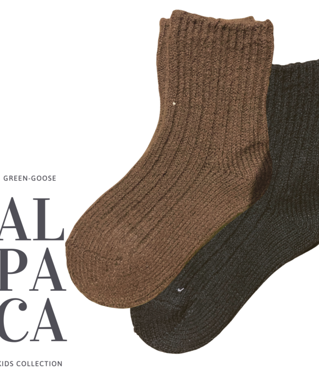 green-goose Alpaca Sokken voor Kinderen - 1 Paar - 85%