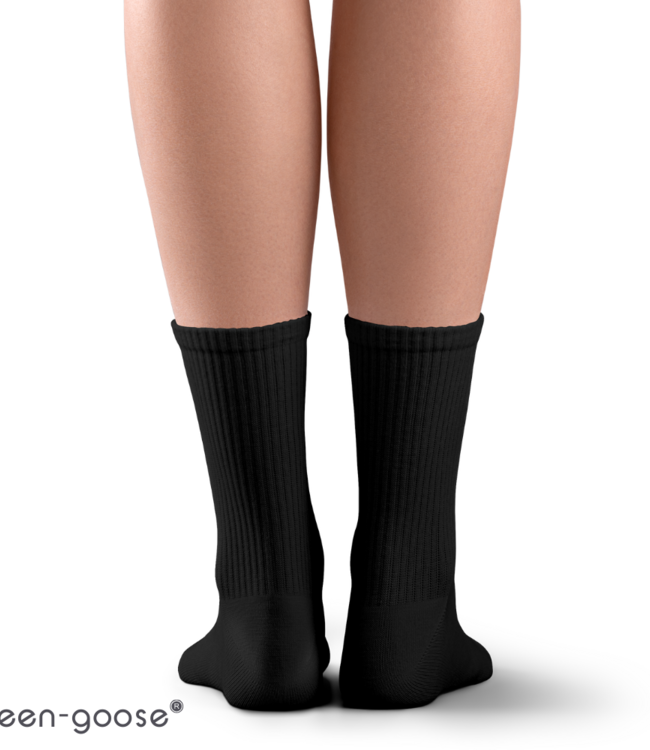 green-goose Bamboe Unisex Sokken - 2 Paar - Zwart - 95% Bamboe