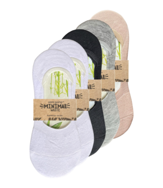 green-goose Bamboe Dames Footies - 5 paar - 85% Bamboe - Multicolor - Maat 35-39