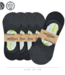 green-goose Bamboe Dames Footies - 10 paar - 85% Bamboe - Zwart - Maat 35-39