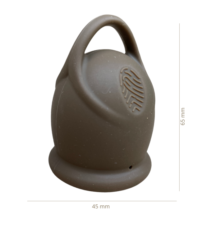green-goose Menstruatie Cup L | 2 Stuks | Bruin