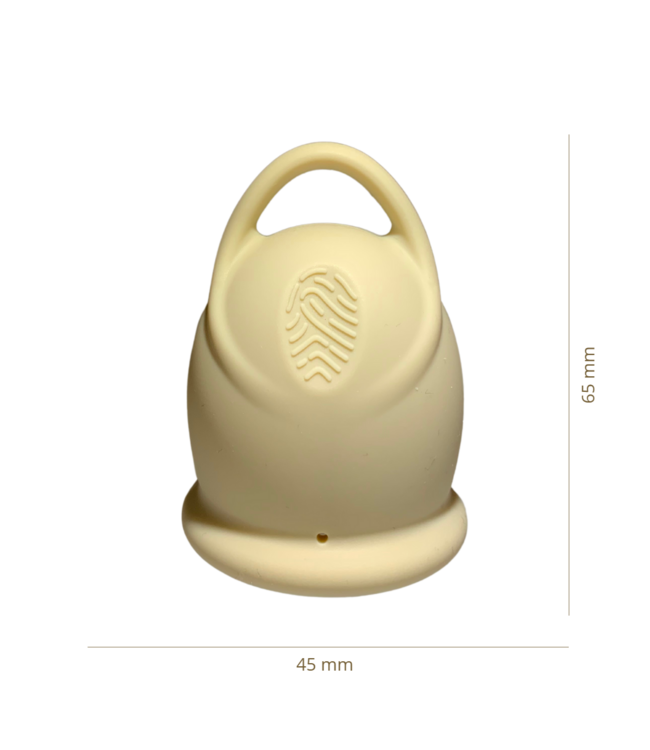green-goose Menstruatie Cup L | 2 Stuks | Creme