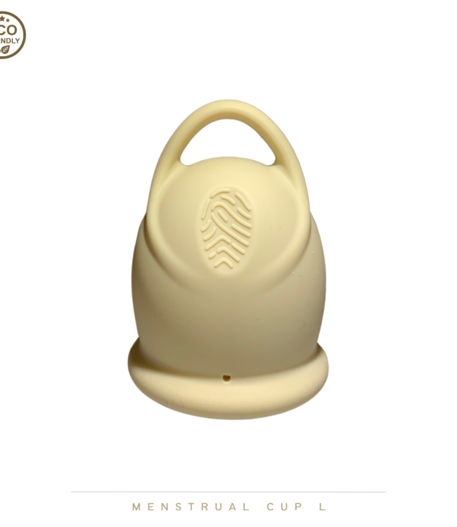 green-goose Menstruatie Cup L | 2 Stuks | Creme