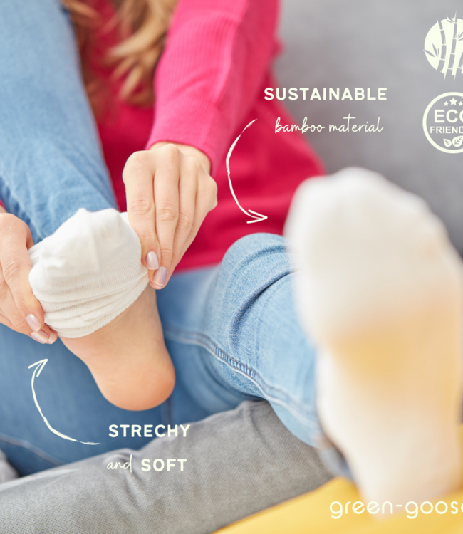 green-goose Bamboe Unisex Sneakersokken - 5 Paar - Maat 37-43 - 85% Bamboe