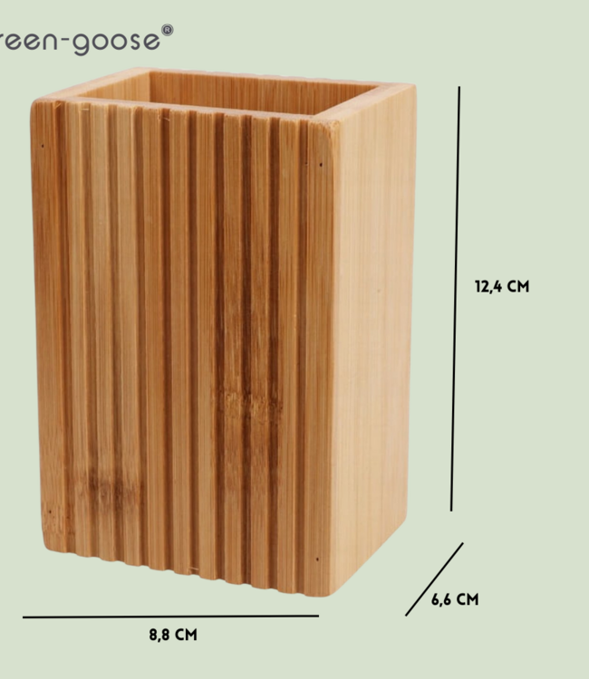 Bamboe Tandenborstelhouder met 4 Castor Tandenborstels