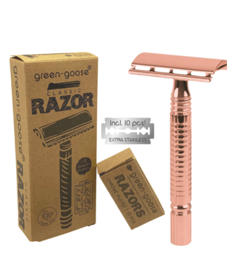 Green Goose Klassieke Scheerset - Roze Goud