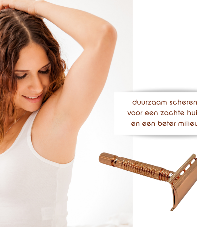 green-goose Klassieke Scheerset - Roze Goud