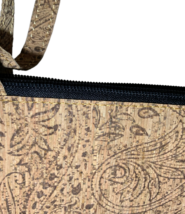 green-goose Kurk Schoudertas - Zilver