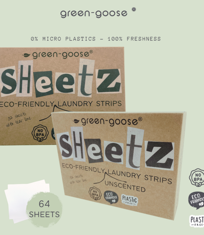 green-goose Wasstrips - 64 Strips - Ongeparfumeerd