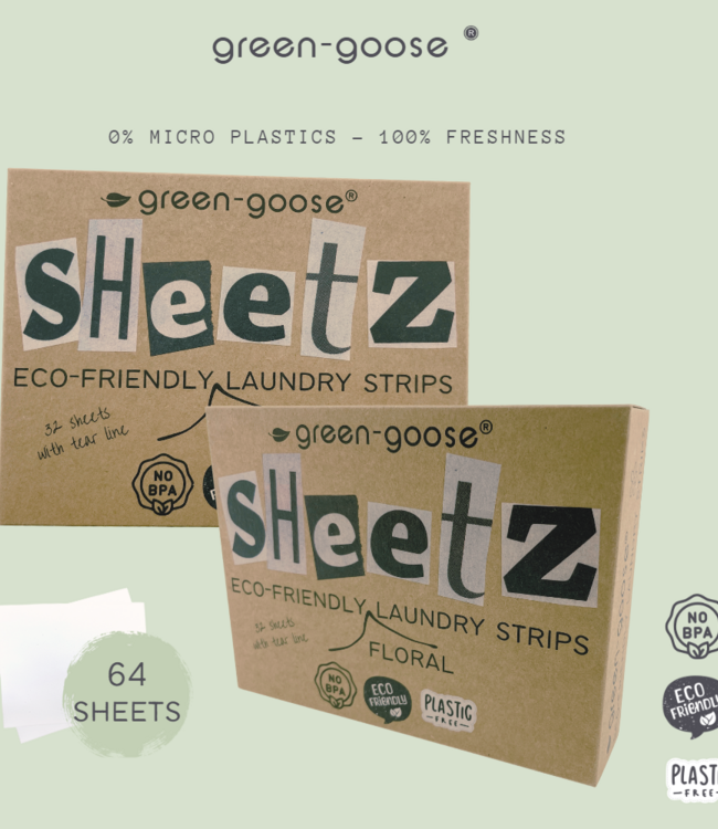 green-goose Wasstrips - 64 Strips - Zomerbloemen