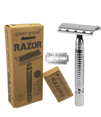 Green Goose Klassieke Scheerset - Zilver