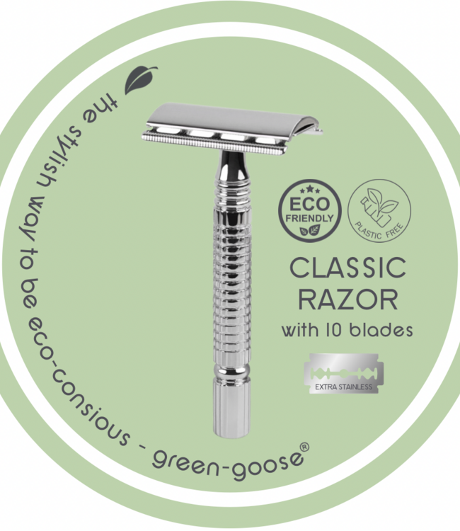 green-goose Klassieke Scheerset - Zilver
