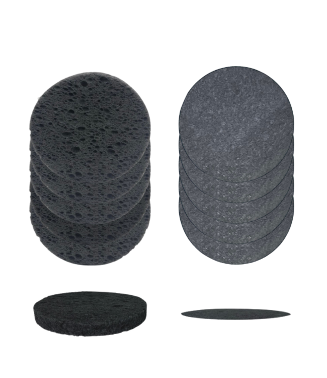 green-goose Bamboe Houtskool Cellulose Sponsjes - 20 Stuks