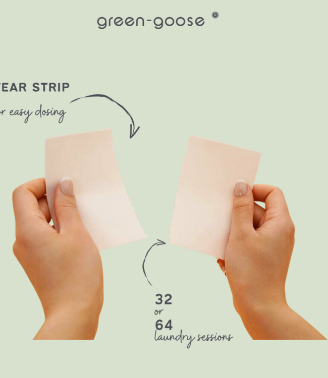 green-goose Wasstrips - 32 Strips - Ongeparfumeerd