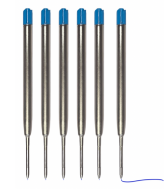 Green Goose Kurk Pen Navulling - 6 Stuks - Blauw
