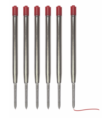 Green Goose green-goose Kurk Pen Navulling - 6 Stuks - Rood