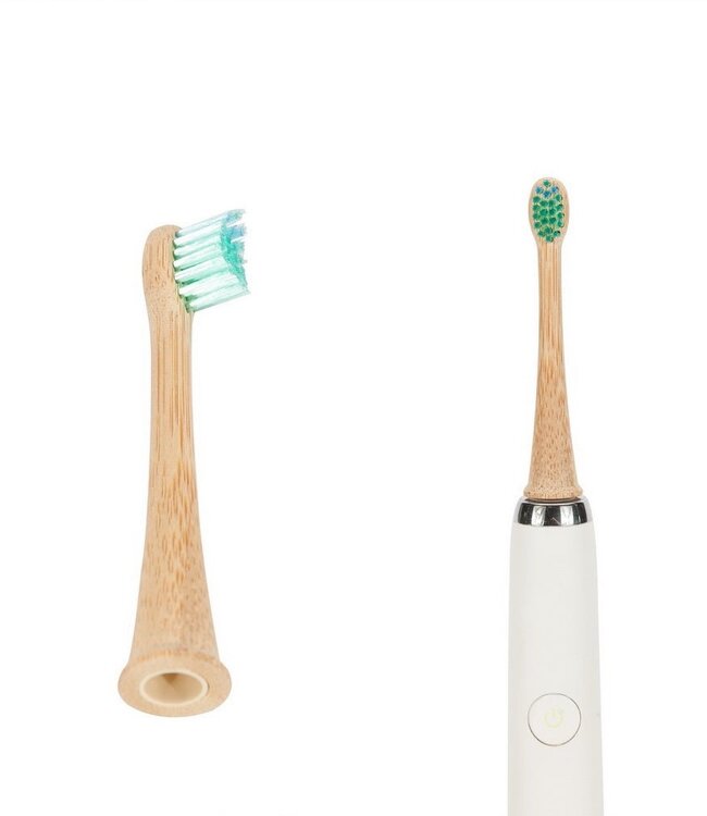 green-goose Sonicare Bamboe Opzetborstels Kinderen - 4 Stuks - Groen