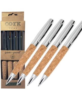 Green Goose green-goose Kurk Pen - 4 Stuks