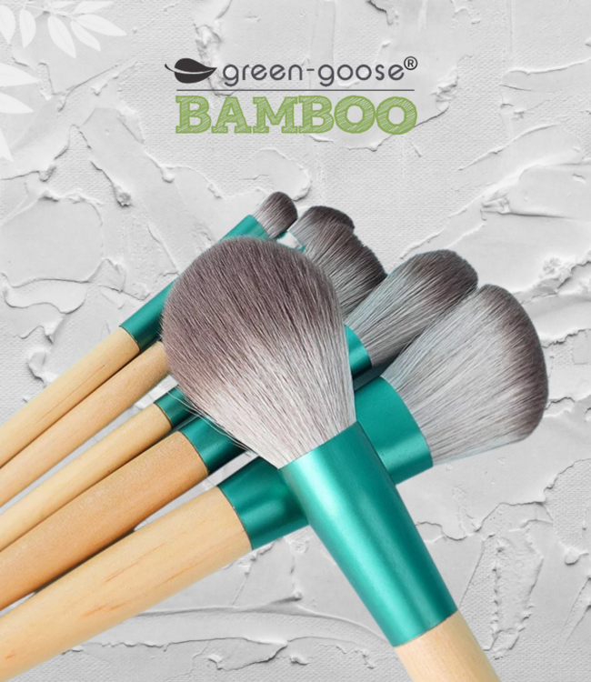 green-goose Make Up Borstel Set met Zak - 10 Stuks