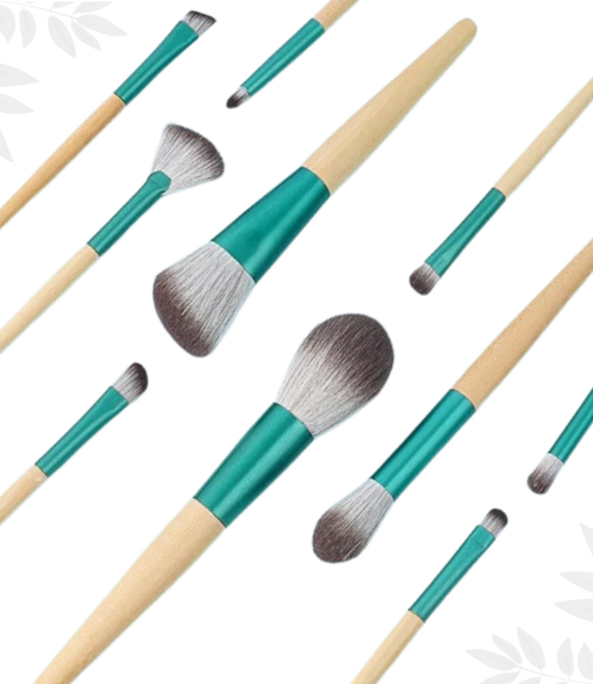 green-goose Make Up Borstel Set met Zak - 10 Stuks