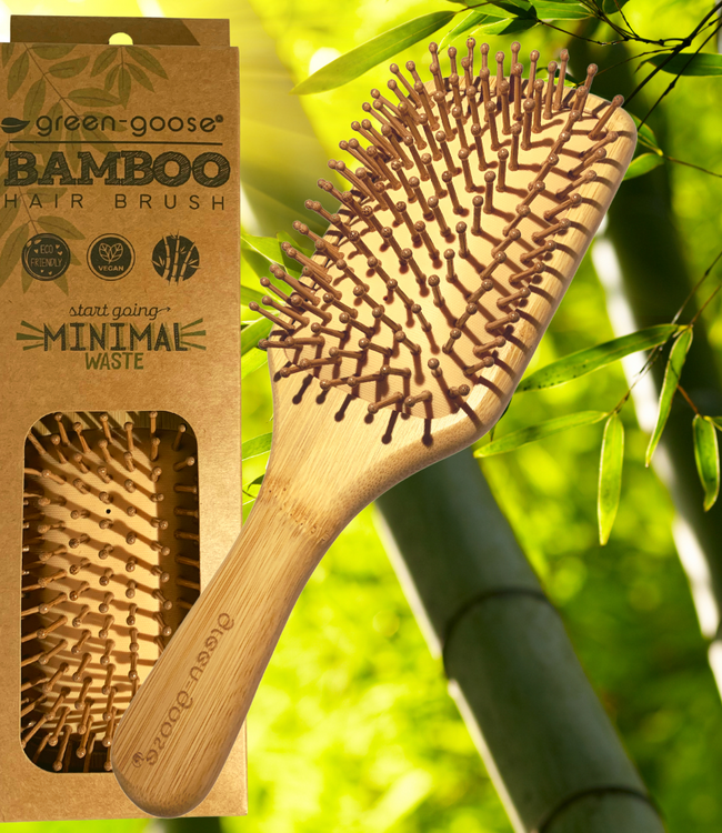 green-goose Bamboe Haarborstel XL
