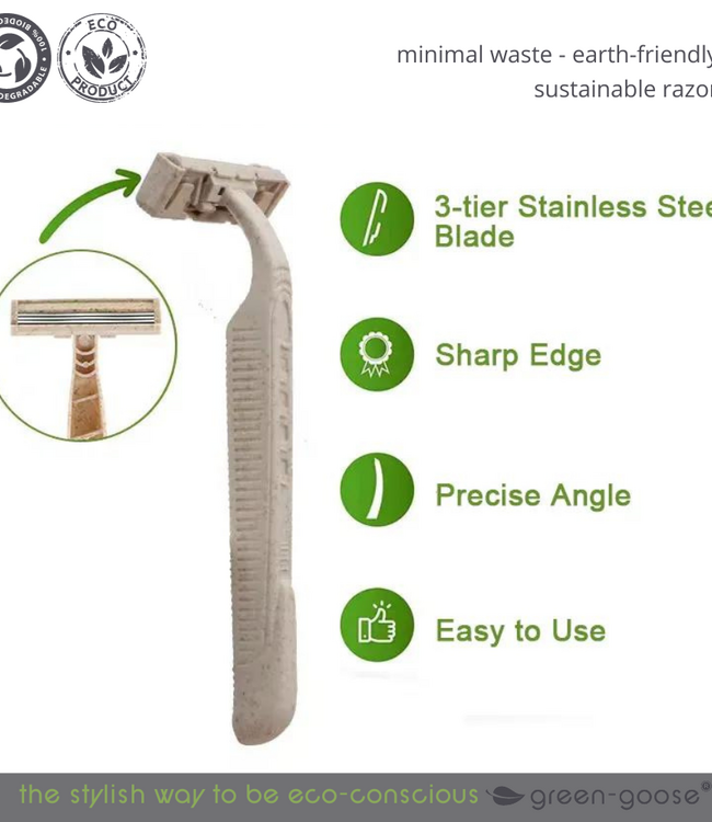 green-goose Bio-based Scheermesjes | 24 Stuks